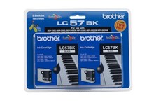 Brother LC57 Black Twin Pack