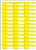 A4 39up yellow/white shelf tickets